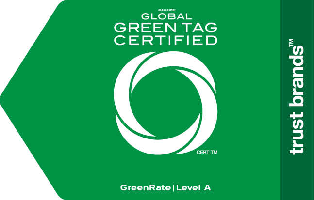 Global Green Tag Certifed - GreenRate Level A logo